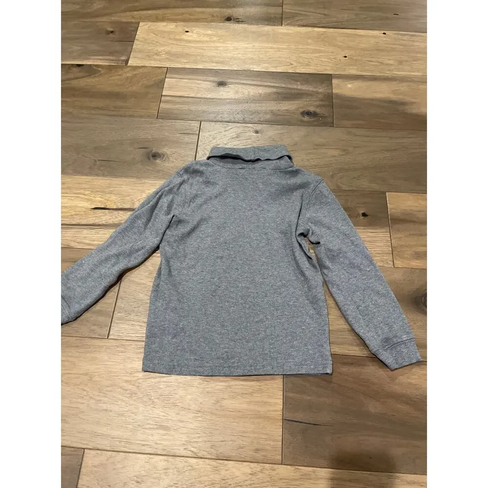 Carter's Kid Gray Turtleneck Knit Shirt Size 5/5A